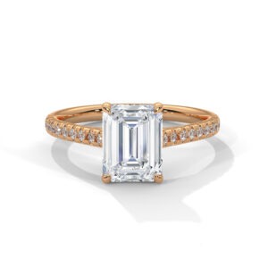 Elegant Gold-Tone Crystal Ring