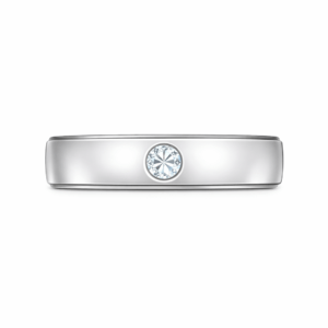 925 Sterling Silver Minimal Diamond Ring – Elegant Couple / Promise Ring